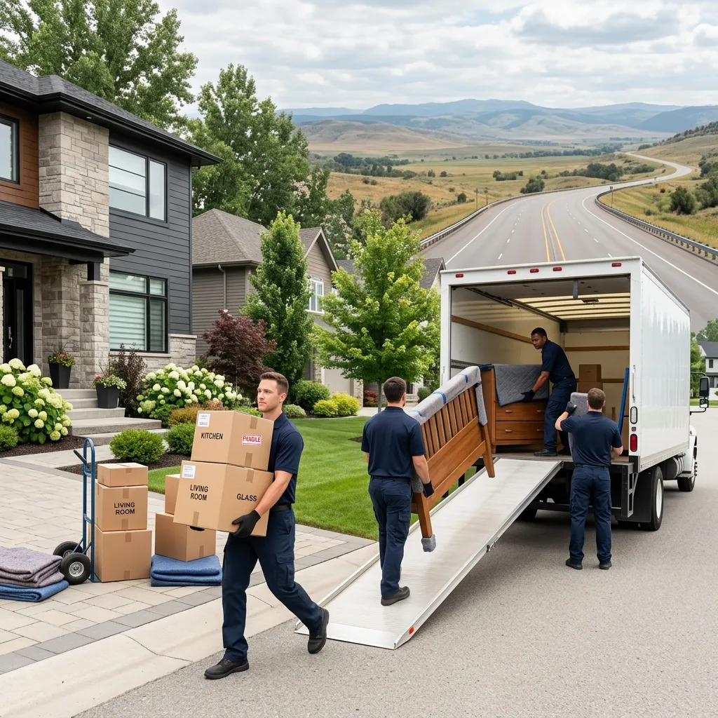 Local moving services in Safety Harbor, FL, movers loading truck