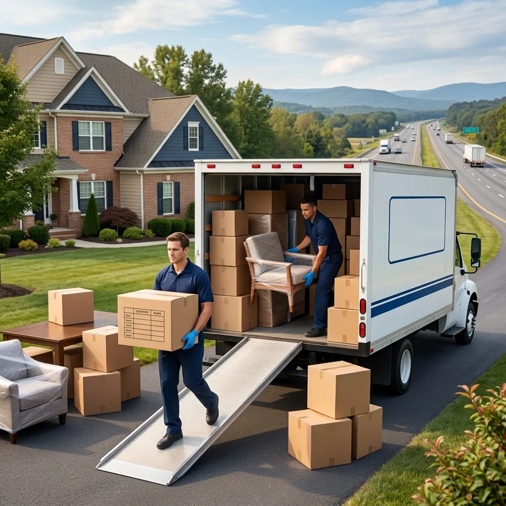 Residential moving services in Safety Harbor, FL, movers loading truck